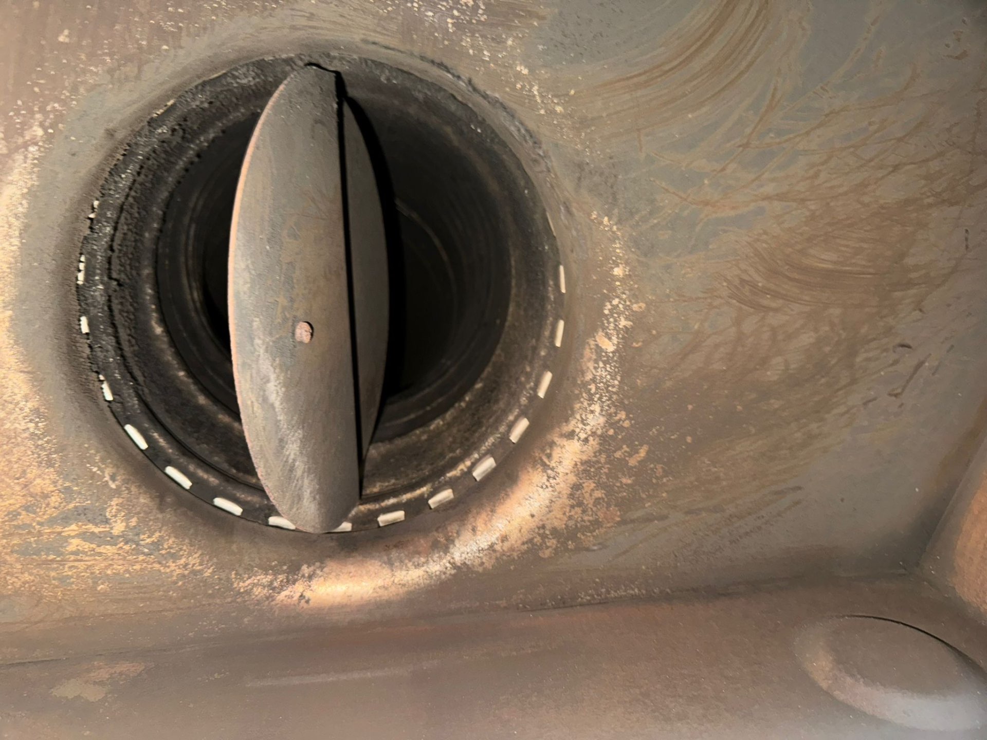 The same chimney flue after professional cleaning